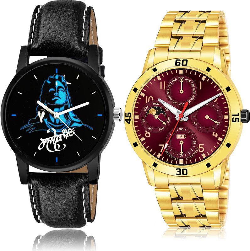 Analog Watch - For Men Modish Collegian 2 Watch Combo For Boys And Men - B23-(12-S-21)
