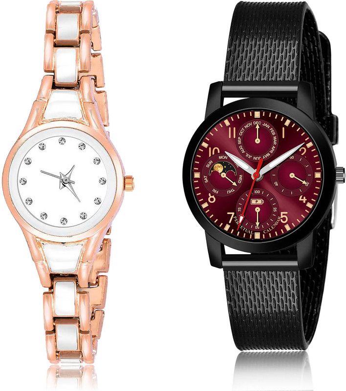Analog Watch - For Women Best Model 2 Watch Combo For Women And Girls - G596-(12-L-10)