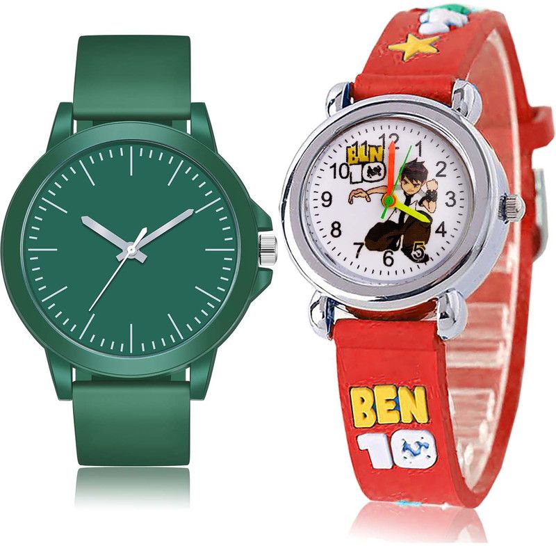 combo watch Analog Watch - For Boys New Branded Sports And Ben 10 Kids 2 Watch Combo For Boys And men - BM116-BK119