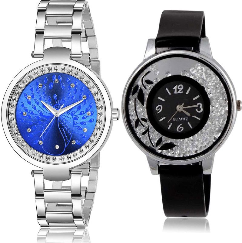 Analog Watch - For Women Latest Royal Chain And Flower Combo Watch For Girls And Women - GM210-G86