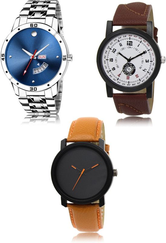 New latest Designer Combo of 3 Analog Watch - For Men 105-11-20
