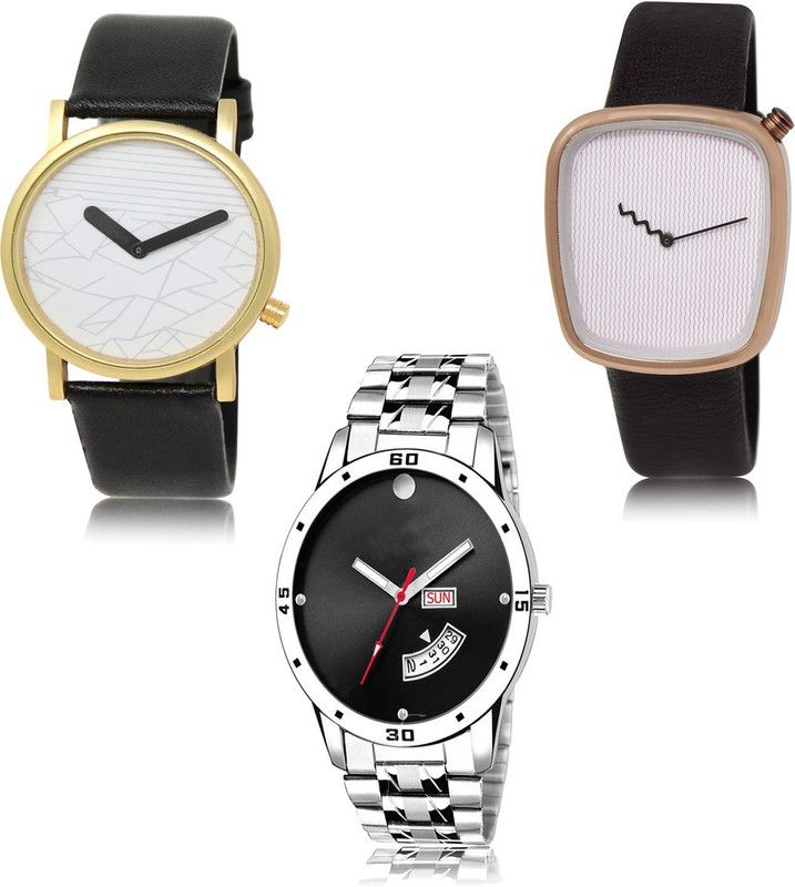New latest Designer Combo of 3 Analog Watch - For Men LR37-LR41-LR104