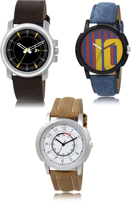 New latest Designer Combo of 3 Analog Watch - For Men 44-10-17