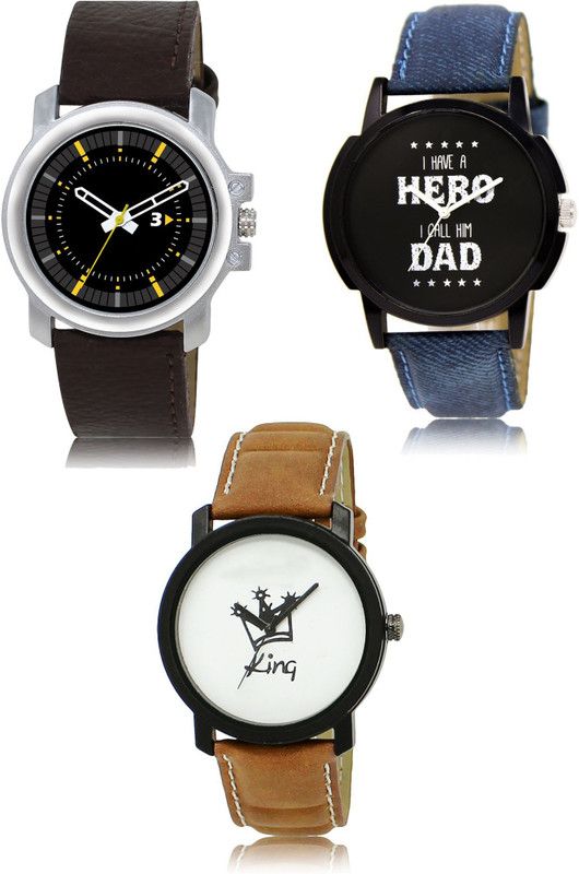 New latest Designer Combo of 3 Analog Watch - For Men 44-07-18