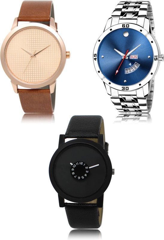 New latest Designer Combo of 3 Analog Watch - For Men LR34-LR105-LR25