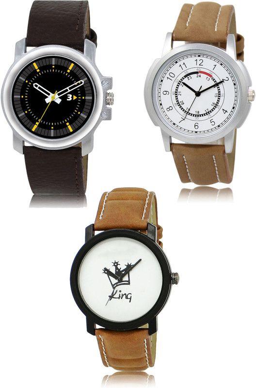 New latest Designer Combo of 3 Analog Watch - For Men 44-17-18