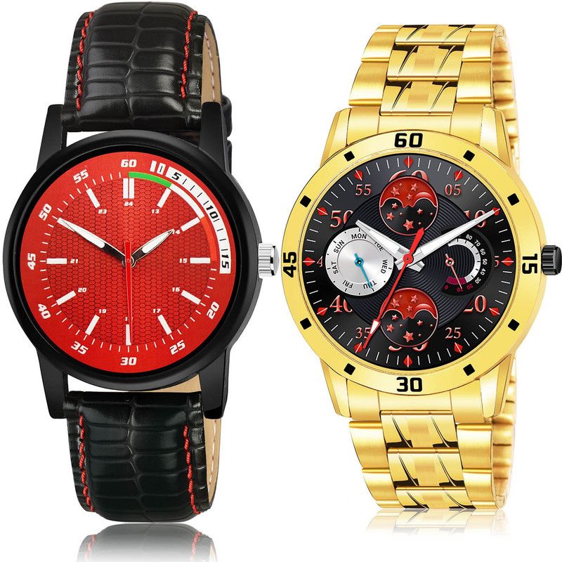 Analog Watch - For Men Modish Stylish 2 Watch Combo For Boys And Men - BRA26-(50-S-21)