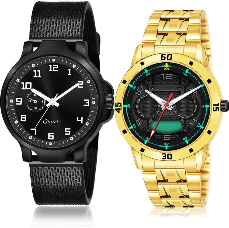 Analog Watch - For Men Classical Branded 2 Watch Combo For Boys And Men - BRM33-(57-S-21)