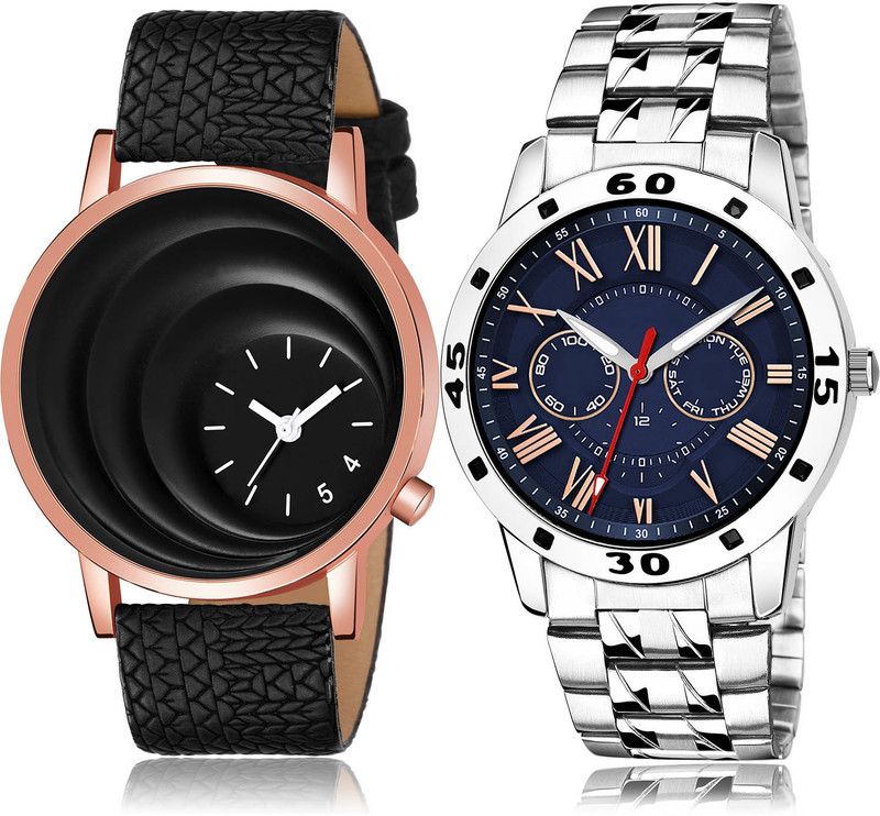 Analog Watch - For Men Brand New Luxury 2 Watch Combo For Boys And Men - BM18-(62-S-19)