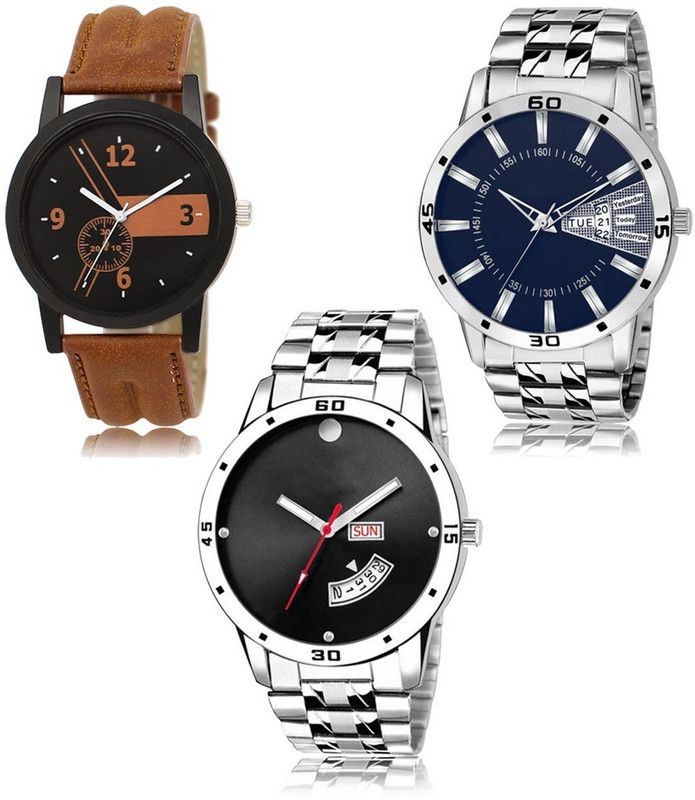 New latest Designer Combo of 3 Analog Watch - For Men LR-01-102-103