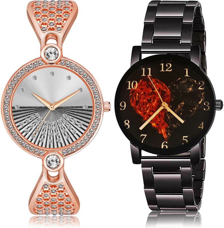 Analog Watch - For Women Modern Heart 2 Watch Combo For Women And Girls - GM250-GCPL5