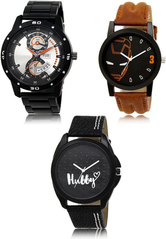 New latest Designer Combo of 3 Analog Watch - For Men 107-04-31
