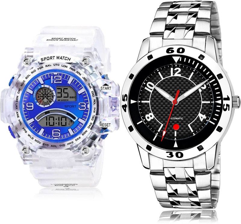 Analog-Digital Watch - For Men Classical Technology 2 Watch Combo For Boys And Men - BC32-(66-S-19)