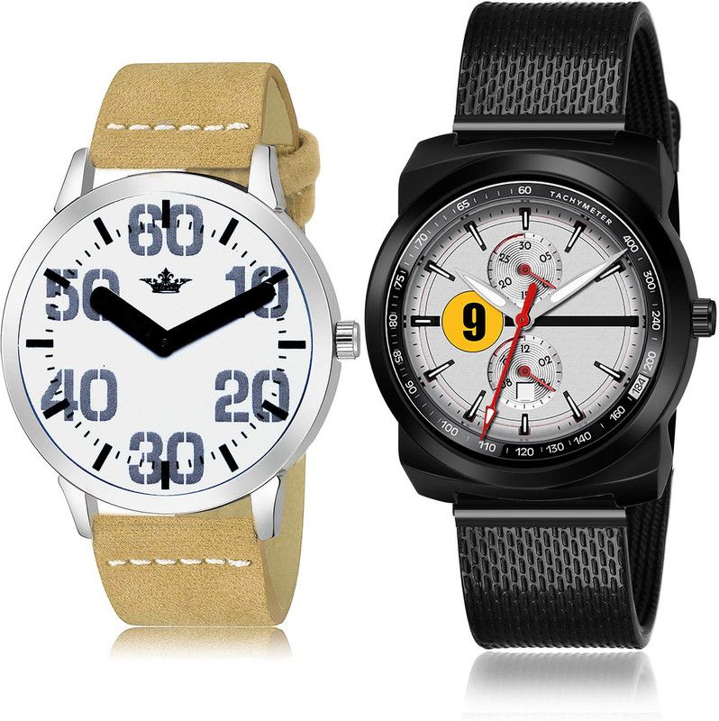 Analog Watch - For Men Classical Analogue 2 Watch Combo For Boys And Men - BL46.62-(55-S-10)