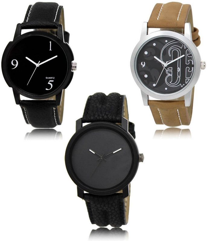 New latest Designer Combo of 3 Analog Watch - For Men -06-14-21
