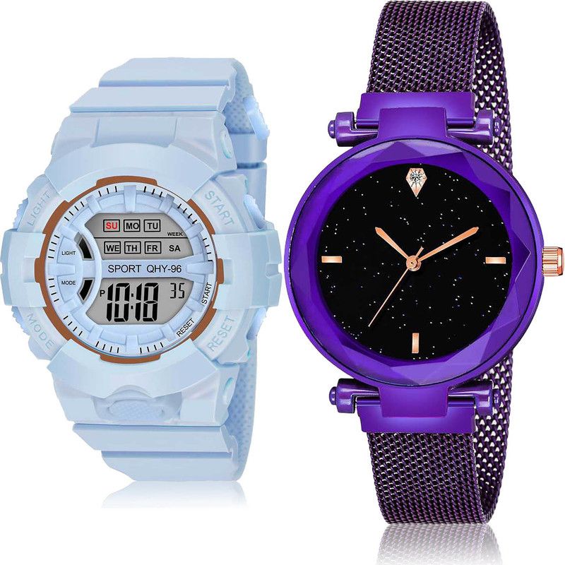 Analog-Digital Watch - For Girls Best Luxury 2 Watch Combo For Women And Girls - DG34-GC3