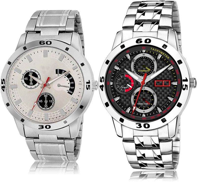 Analog Watch - For Men Modish Fashion 2 Watch Combo For Boys And Men - BL46.101-(60-S-19)