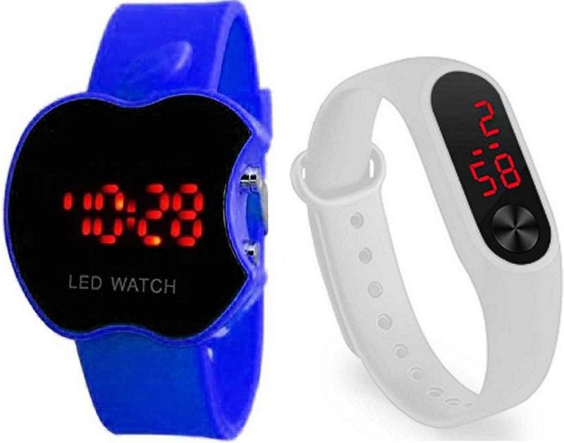 Edenscope Elegant Classic Design 2023 Latest Z+ Exclusive Best Quality Digital Watch - For Boys & Girls BU-WHITE (EDC-5) NEW COLLECTION OF ATTRACTIVE DIGITAL COMBO WATCH GIRLS FOR BOYS