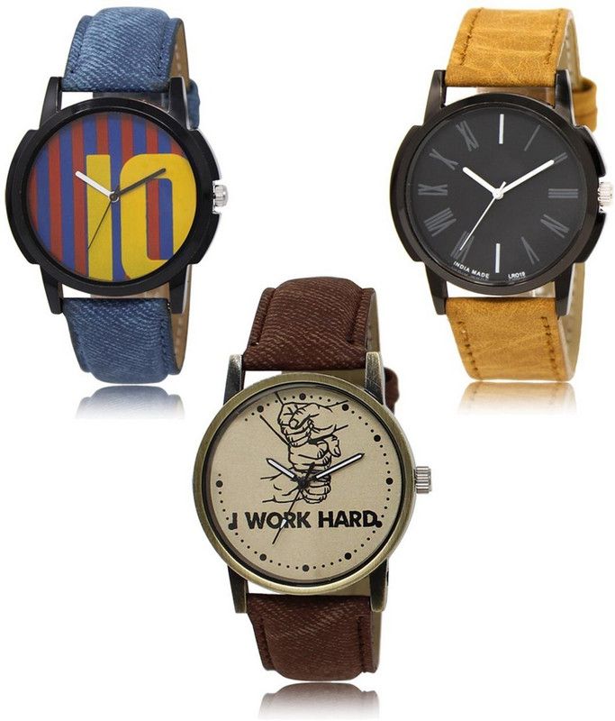 New latest Designer Combo of 3 Analog Watch - For Men LR-10-19-29