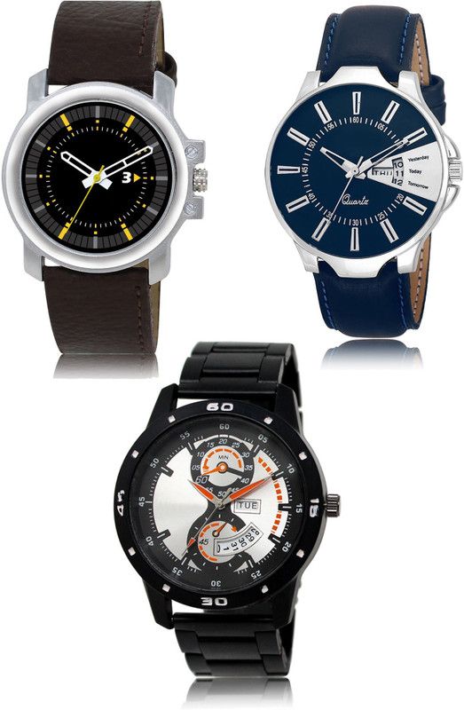 New latest Designer Combo of 3 Analog Watch - For Men 44-23-107