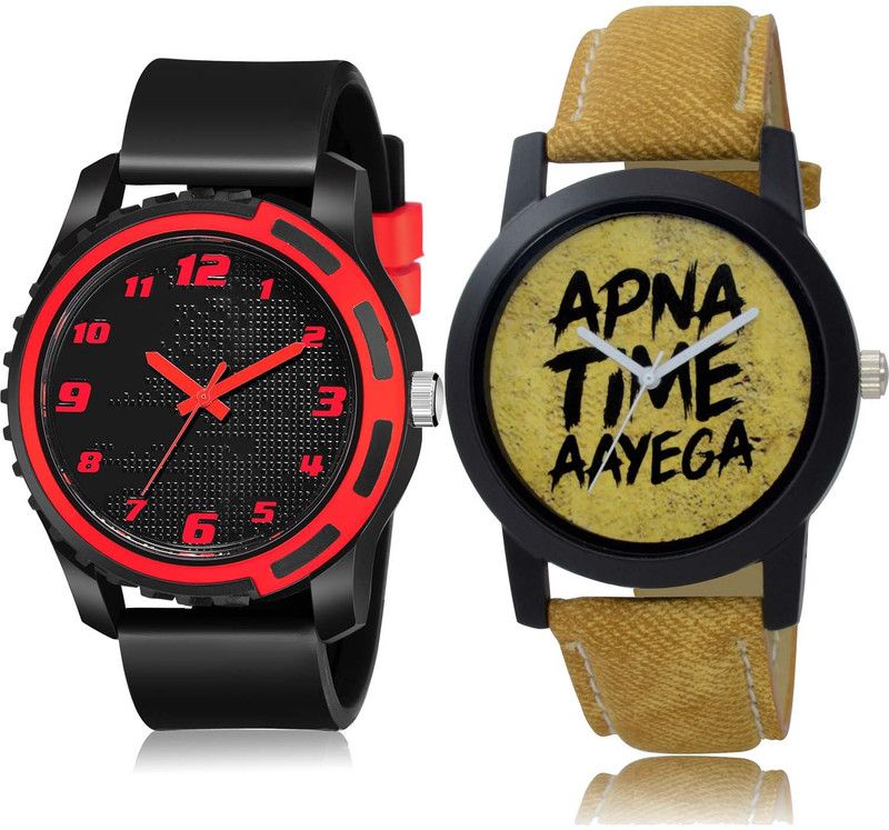 combo watch Analog Watch - For Men Classical Designer Sports And Apna Time Aayega Combo Watch For Boys And Men - BM113-B383