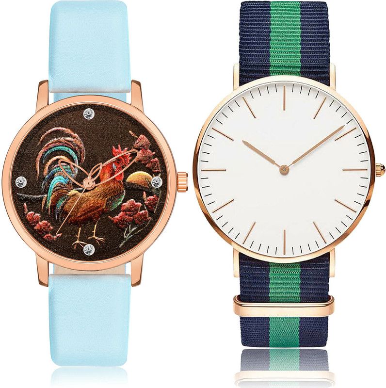 Analog Watch - For Girls Brand New Quartz 2 Watch Combo For Women And Girls - GM370-GC20