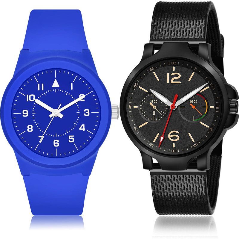 Analog Watch - For Boys Classical Stylish 2 Watch Combo For Boys And Men - BM121-(64-S-10)