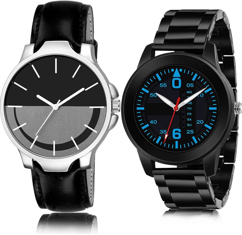 Analog Watch - For Men Contemporary Stylish 2 Watch Combo For Boys And Men - B111-(24-S-20)