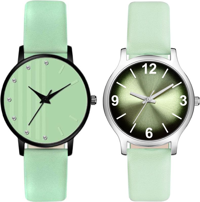 Analog Watch - For Women NEW LUXURY LEATHER STRAP PARTY WEDDING RICH LOOK FAST SELLING TRACK DESIGNER ANALOG WATCH FOR GIRLS Analog Watch - For Women