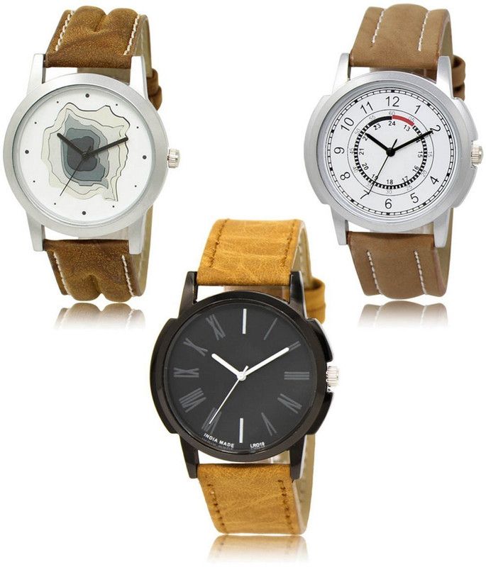 New latest Designer Combo of 3 Analog Watch - For Men -09-17-19