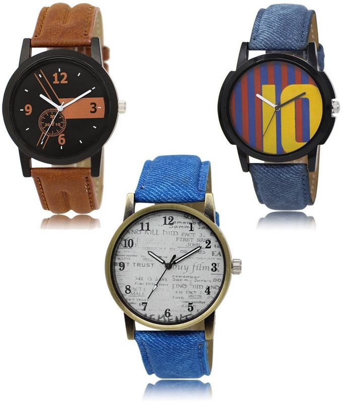 New latest Designer Combo of 3 Analog Watch - For Men LR-01-10-28