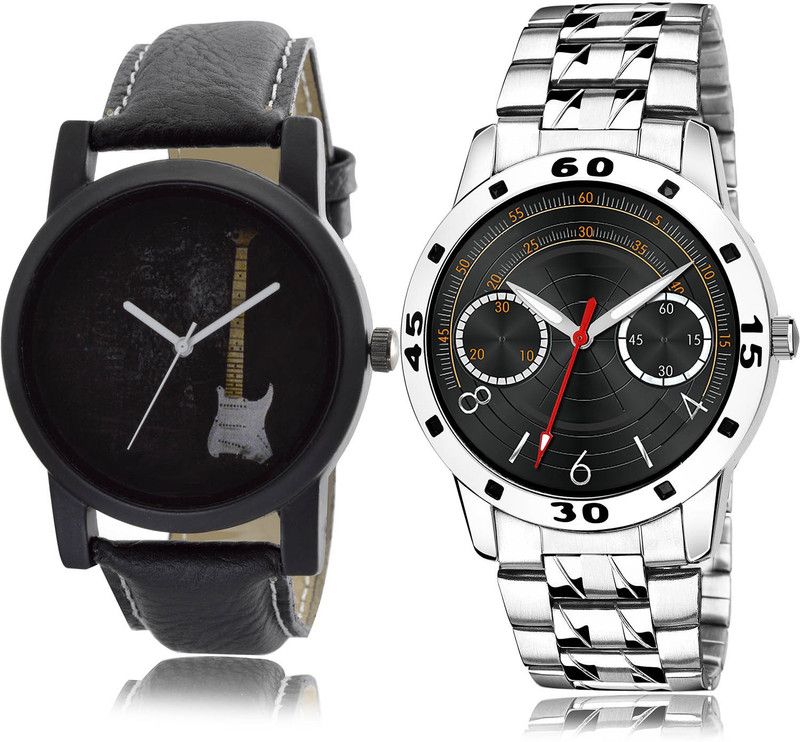 Analog Watch - For Men Classical Heart 2 Watch Combo For Boys And Men - B35-(67-S-19)