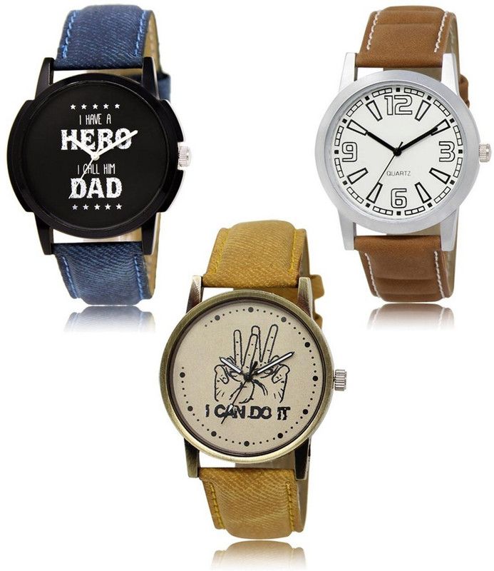 New latest Designer Combo of 3 Analog Watch - For Men LR-07-15-30