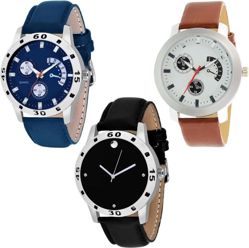 Analog Watch - For Men Men in Style Combo Of S2-05-09-13 Three Awesome Analogue