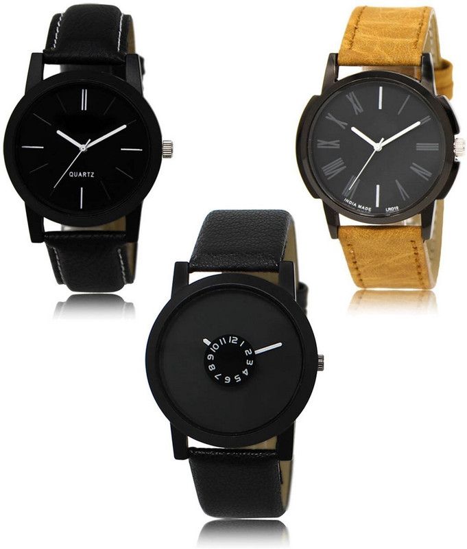 New latest Designer Combo of 3 Analog Watch - For Men LR-05-19-25