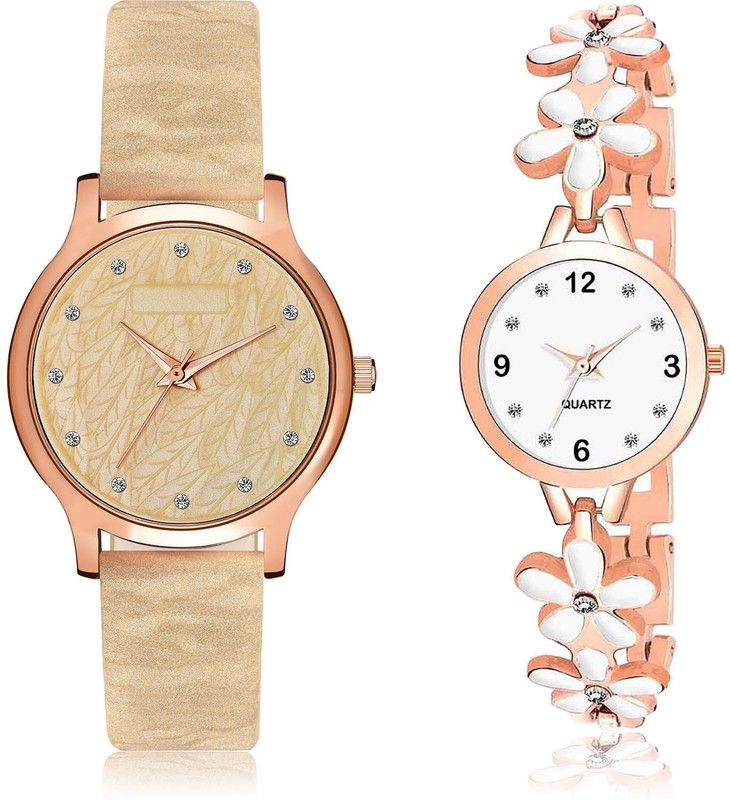 combo watch Analog Watch - For Women Treading Traditional Flower 2 Watch Combo For Girls And Women - GM332-G462