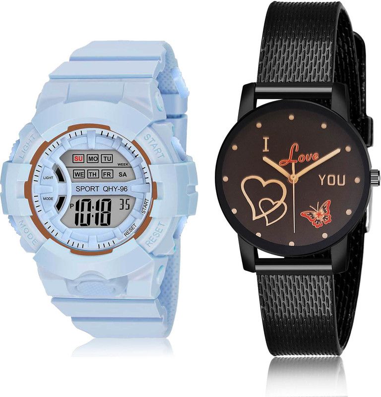 Analog-Digital Watch - For Women Classical Collection 2 Watch Combo For Women And Girls - DG34-G530