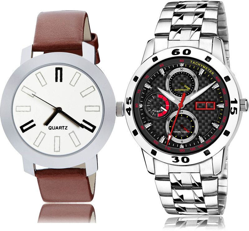 Analog Watch - For Men Classical Designer 2 Watch Combo For Boys And Men - B44-(60-S-19)