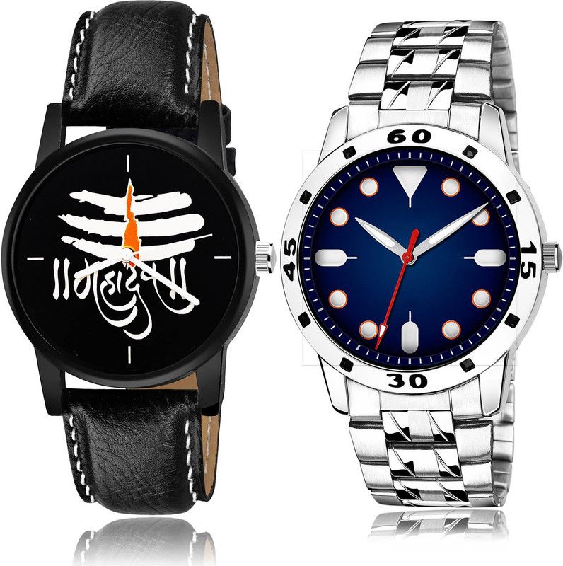 Analog Watch - For Men New Technology 2 Watch Combo For Boys And Men - B114-(65-S-19)
