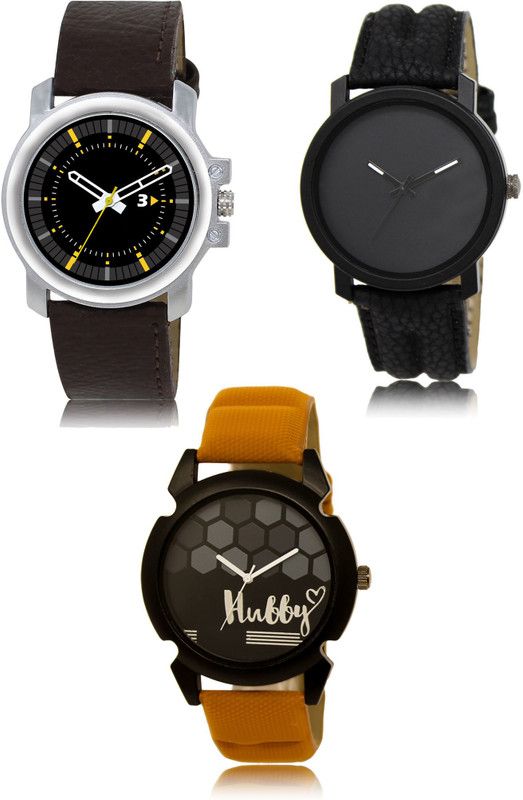 New latest Designer Combo of 3 Analog Watch - For Men 44-21-32