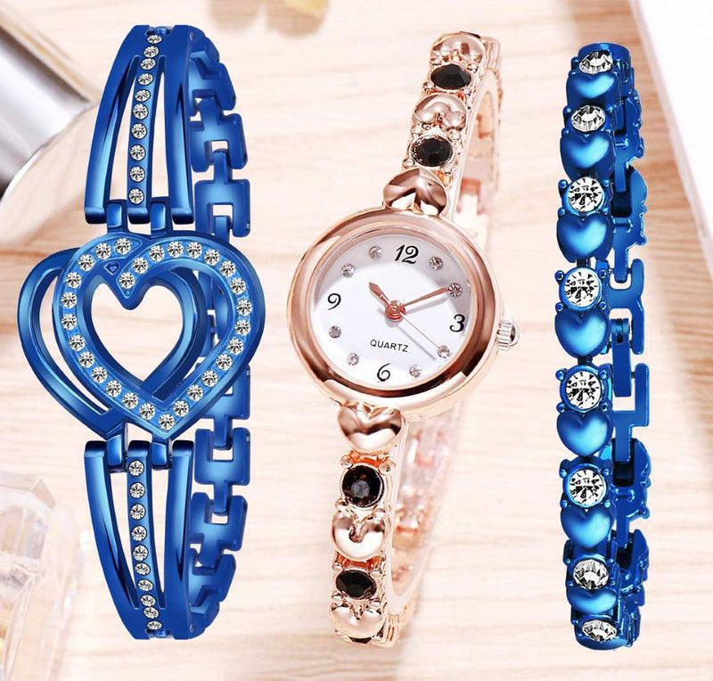 Analog Watch - For Girls Har with 2 Bracelet