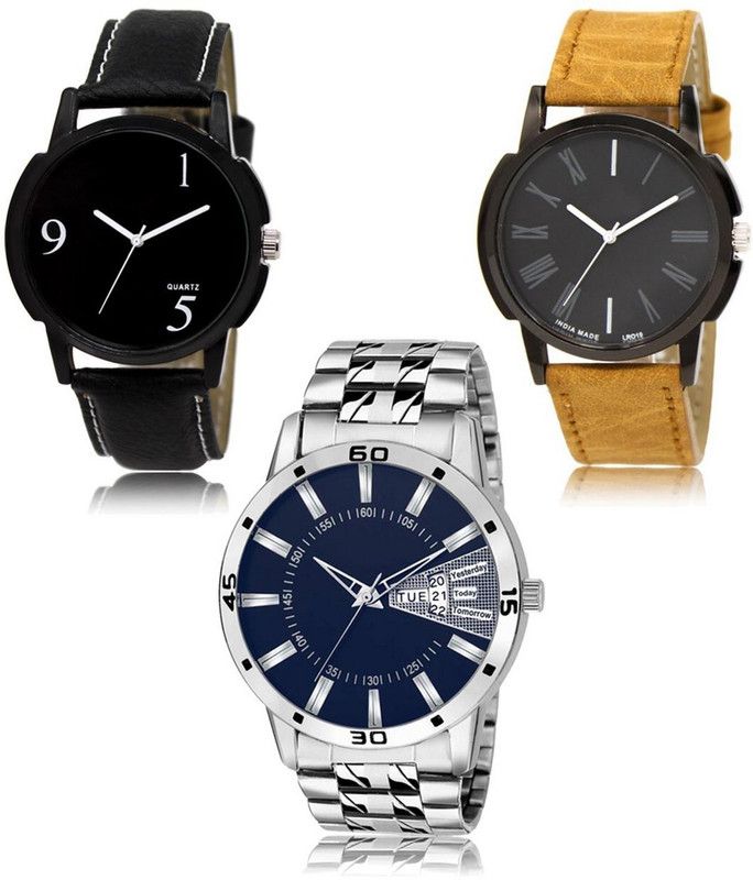 New latest Designer Combo of 3 Analog Watch - For Men -06-19-102