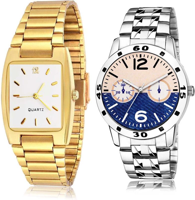 combo watch Analog Watch - For Men Latest Chronograph Chain And Chain Watch Combo Watch For Boys And Men - BRM5-B800