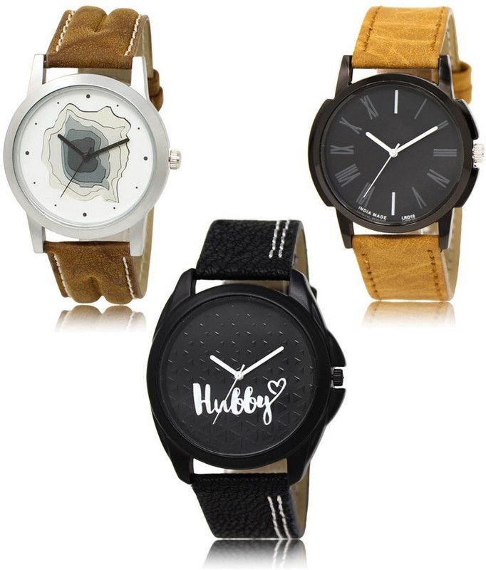 New latest Designer Combo of 3 Analog Watch - For Men LR-09-19-31