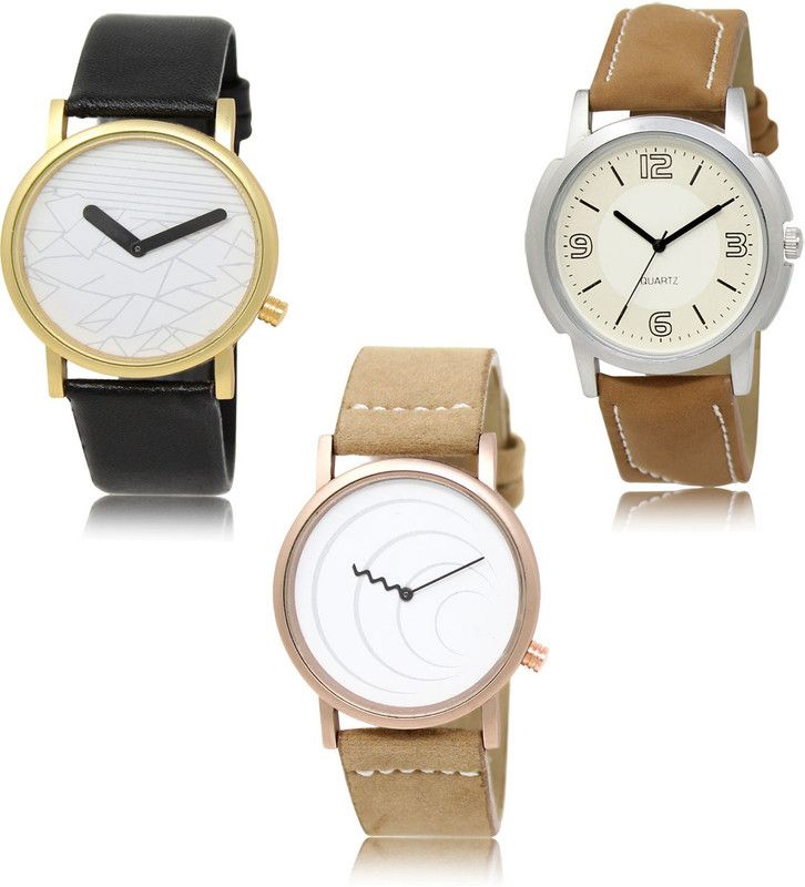 New latest Designer Combo of 3 Analog Watch - For Men LR37-LR16-LR38
