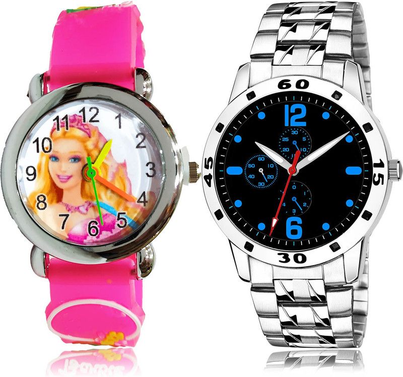 Analog Watch - For Boys Classical 3D Design 2 Watch Combo For Boys And Men - BK15-(68-S-19)