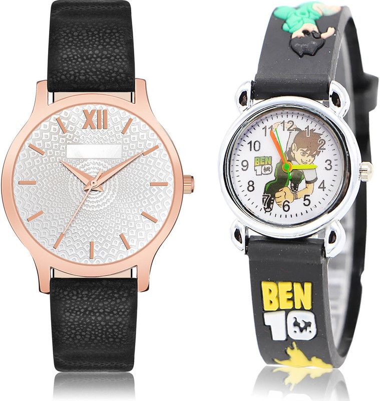 Analog Watch - For Girls New Heart 2 Watch Combo For Women And Girls - GM341-GC83