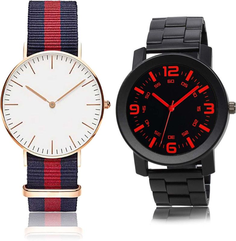 combo watch Analog Watch - For Boys Latest Quartz Chronograph And Chain Watch Combo Watch For Boys And Men - BC3-B704