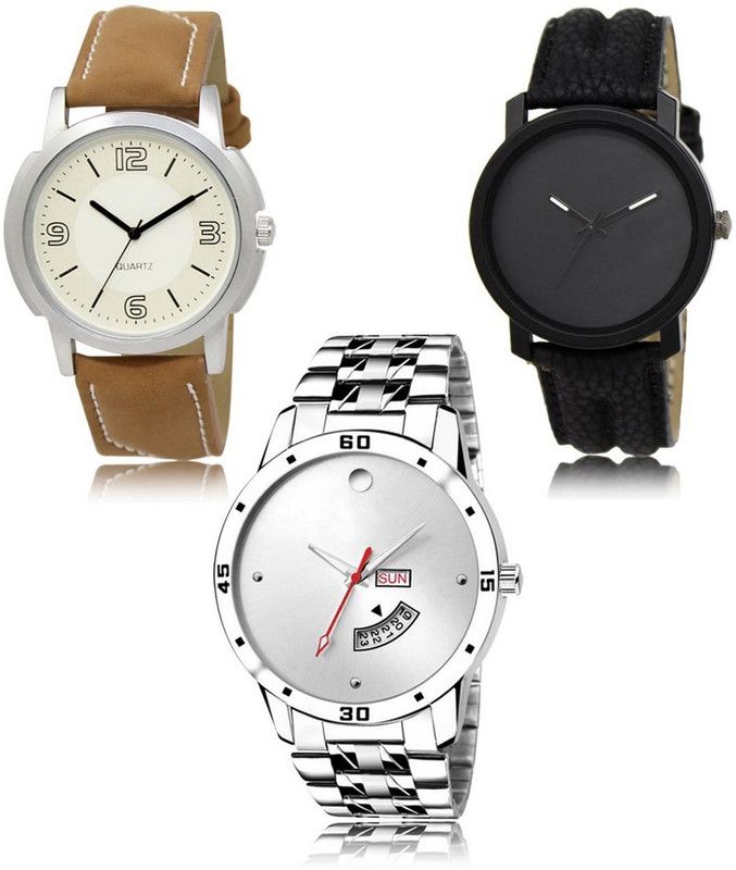 New latest Designer Combo of 3 Analog Watch - For Men LR16-LR21-LR103