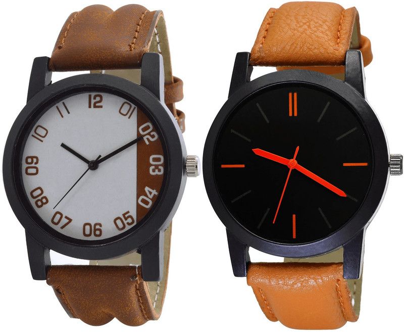 combo watch Analog Watch - For Girls New Quartz Analogue Brown Color Boys And Men Watch - B39-B112 (Combo Of 2 )